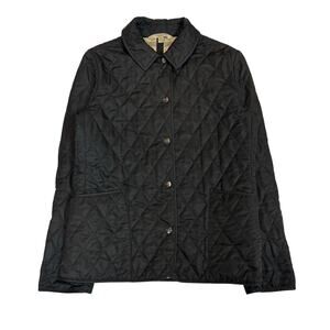 Burberry Brit Quilted Nova Check Button Jacket Women's Small